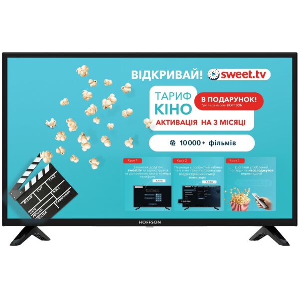 

Телевизор 40" Hoffson A40HD300T2S Black