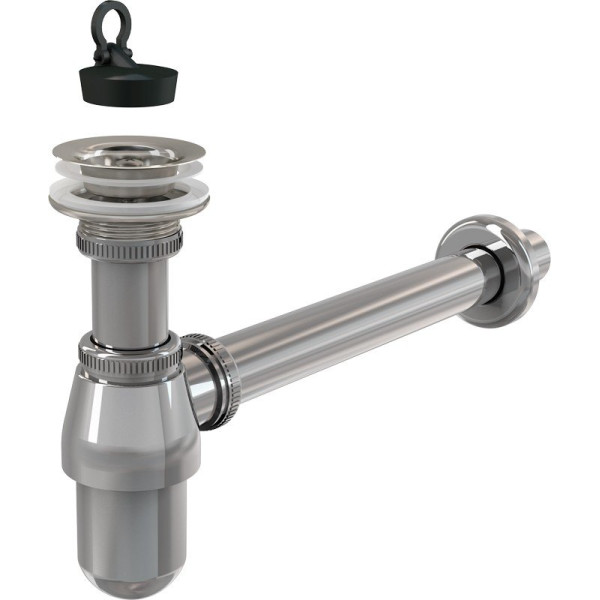 

Сифон Alcaplast для умывальника d32 цельнометаллический 5/4", A437