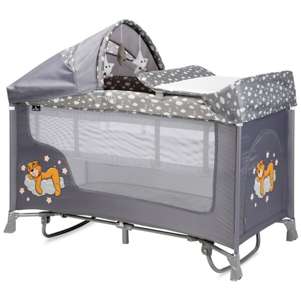 

Манеж Lorelli SAN REMO 2L ROCKER (grey clouds)