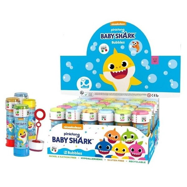 

Мыльные пузыри Dulcop Baby Shark, 60 мл (103.880200)