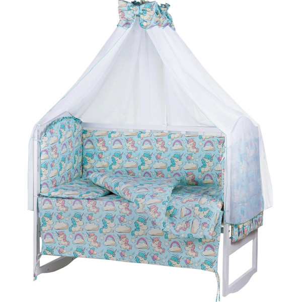 

детский Babyroom Comfort-08 (8 элементов) unicorn голубой, единороги
