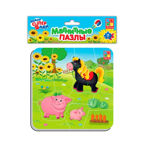 

Магнитные мягкие пазлы "Ферма".