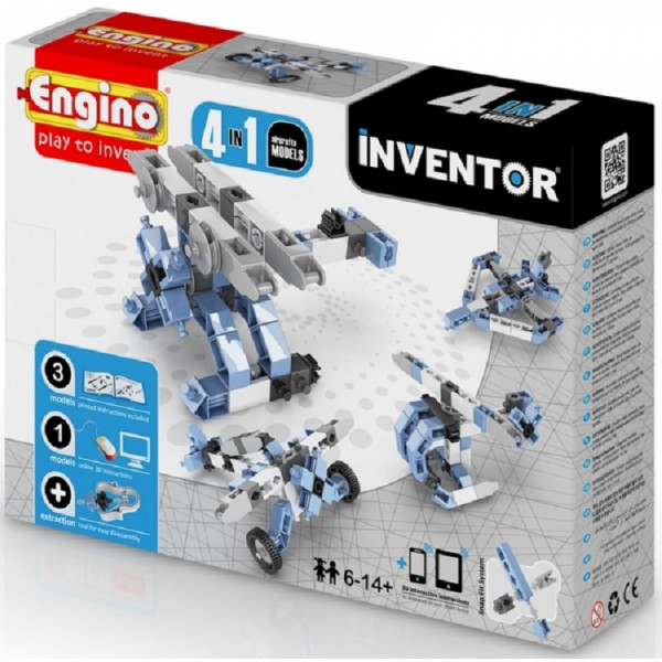 

Конструктор Engino Inventor 4 в 1 Самолеты (0433)
