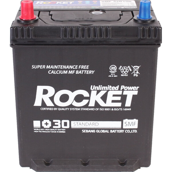 

Автомобильный аккумулятор ROCKET Standard 6CT 40Ah ASIA [+-] (42B19R)