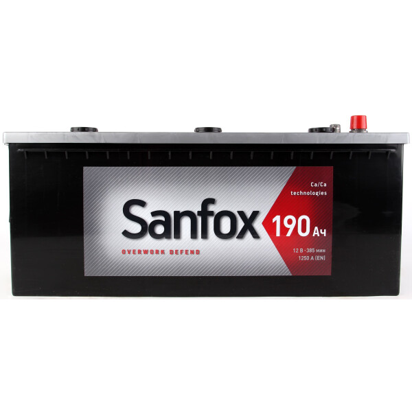 

Автомобильный аккумулятор SANFOX Truck 6CT 190Ah [+-]