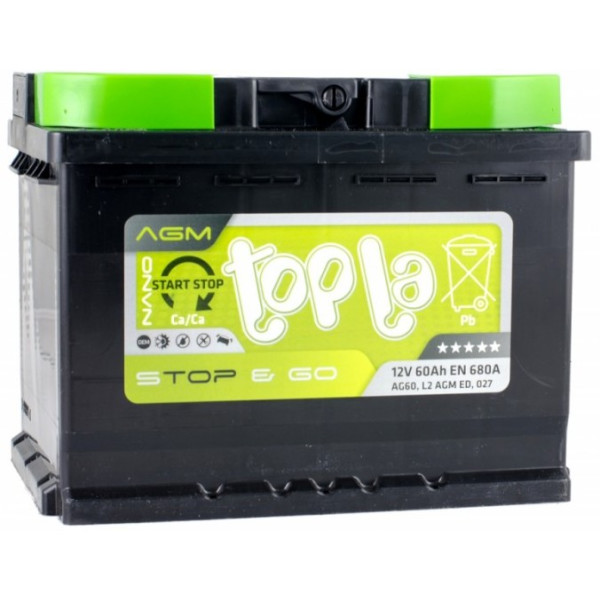 

Topla 6СТ-60 АзЕ AGM Euro (TST-A60E-0)