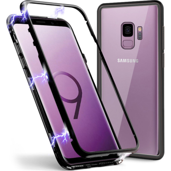 

DEF Metal magnet glass Black для Samsung S9