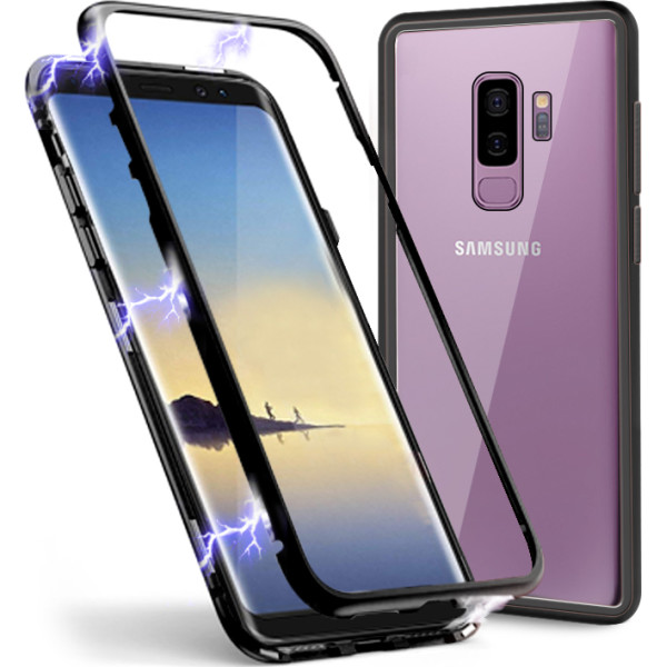 

DEF Metal magnet glass Black для Samsung S9 Plus