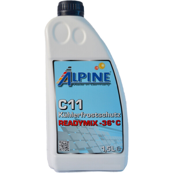 

Антифриз Alpine C11 ready-mix -36°C син, 1,5л (1,7кг.)