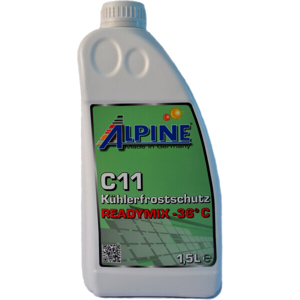 

Антифриз Alpine C11 ready-mix -36°C зелён. 1,5л (1,7кг.)