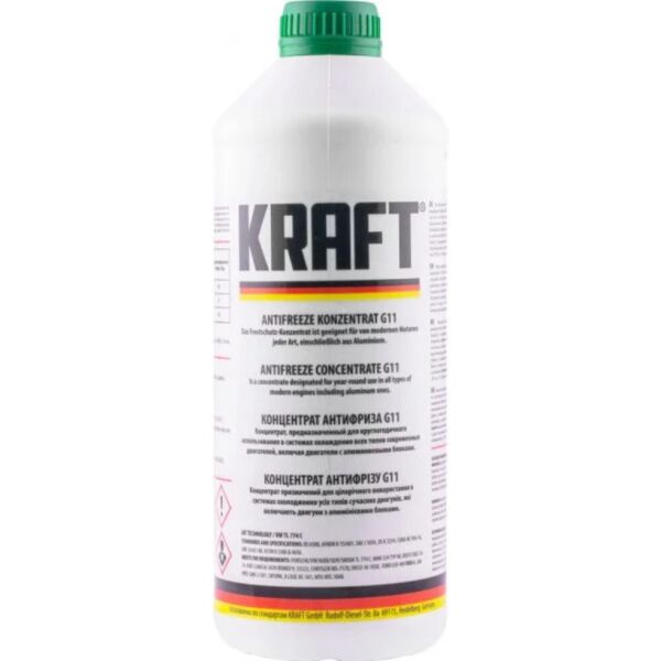 

Антифриз Antifreeze Concentrate G11 KRAFT Green 1,5 л