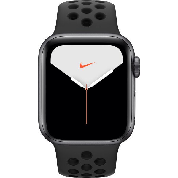 

Apple Watch Nike Series 5 GPS, 40mm Space Grey Aluminium Case with Anthracite/Black Nike Sport Band (MX3T2GK/A)
