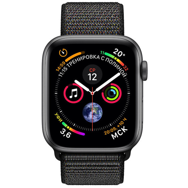 

Apple Watch Series 4 GPS 40mm Gray Alum. w. Black Sport l. Gray Alum. (MU672)
