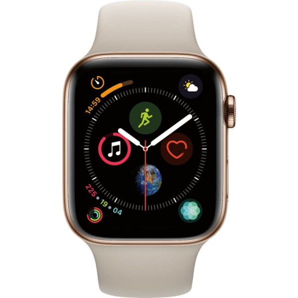

Apple Watch Series 4 + LTE 44mm Gold Stainless Steel with Stone Sport Band (MTV72/MTX42)