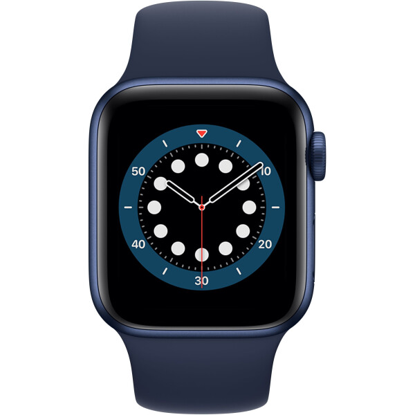 

Смарт-часы Apple Watch Series 6 GPS, 40mm Blue Aluminium Case with Deep Navy Sport Band (MG143)