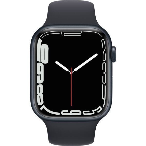 

Apple Watch Series 7 GPS 45mm Midnight Aluminium Case with Midnight Sport Band (MKN53)
