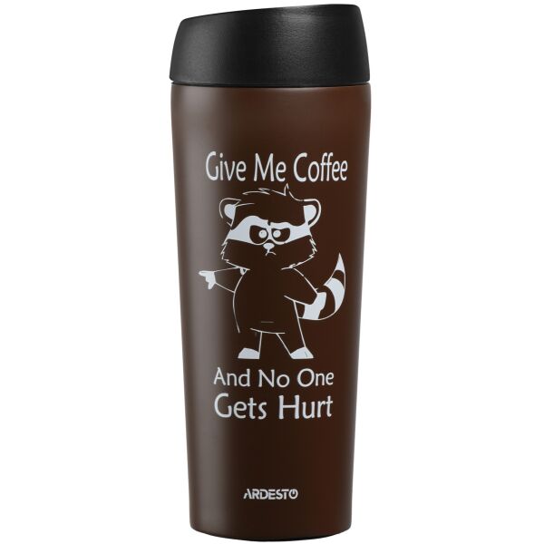 

Термочашка Ardesto Coffee time Raccoon 450 мл, коричн., нержавеющая сталь (AR2645DML)