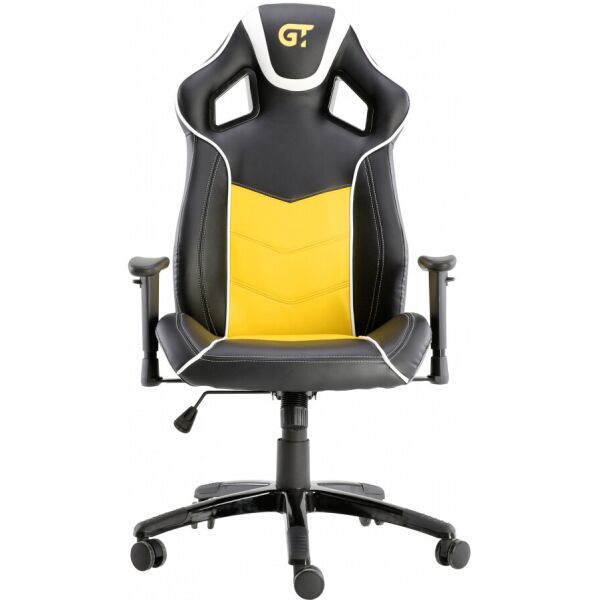 

Кресло GT Racer X-2560 Black/White/Yellow