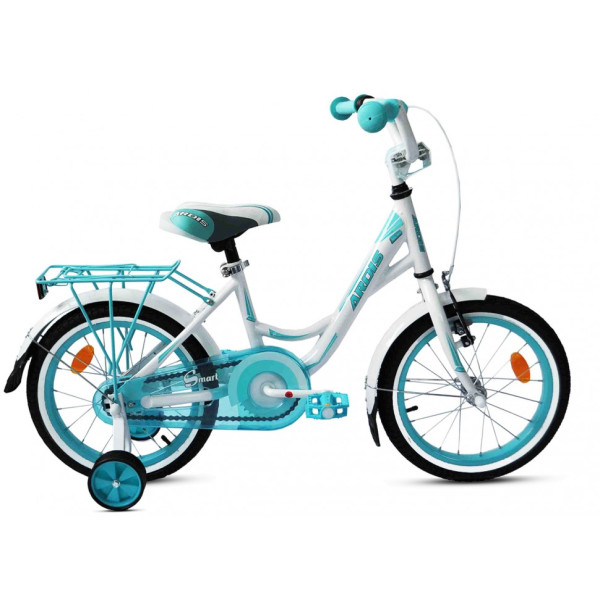 

Велосипед ARDIS 16" SMART (A16BMX15) бело-бирюзовый глянец