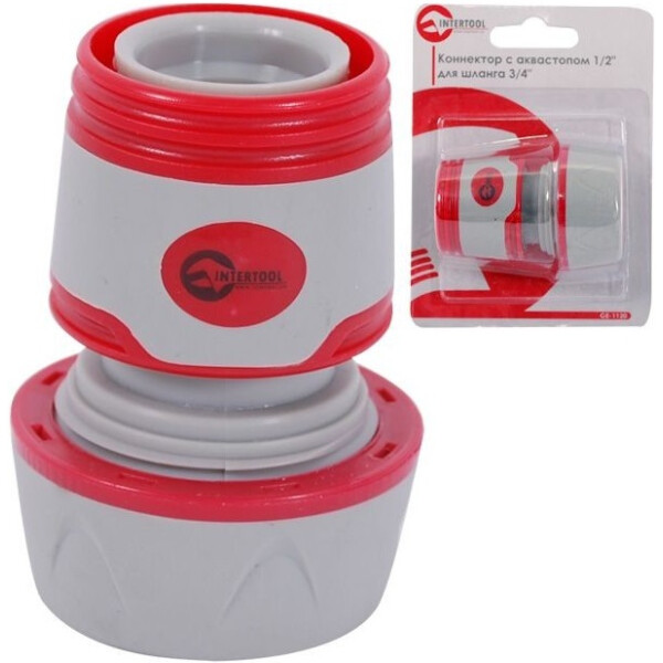 

Коннектор INTERTOOL 1/2 "для шланга 3/4" (GE-1120)
