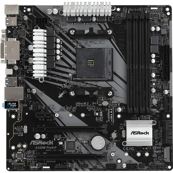 

ASRock A320M Pro4-F Socket AM4