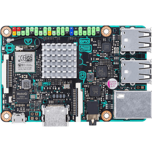 

Материнская плата ASUS TINKER_BOARD_S Quad-Core RK3288 2GB DDR3 SO-DIMM DC Graph Wi-Fi!!!BT 16GB 2GB