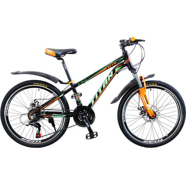 

Велосипед Titan Atlant 24" 12" black-green-orange (24TWAL19-293) 2020