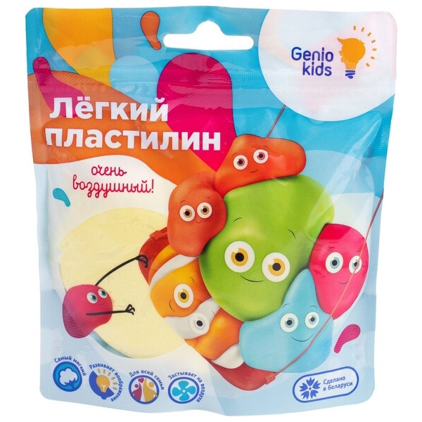 

Легкий пластилин Genio Kids, желтый (TA1712-4)