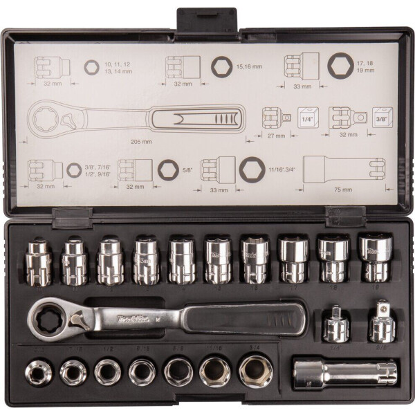 

Набор головок торцевых с трещоткой Makita B-65604 (21 шт)