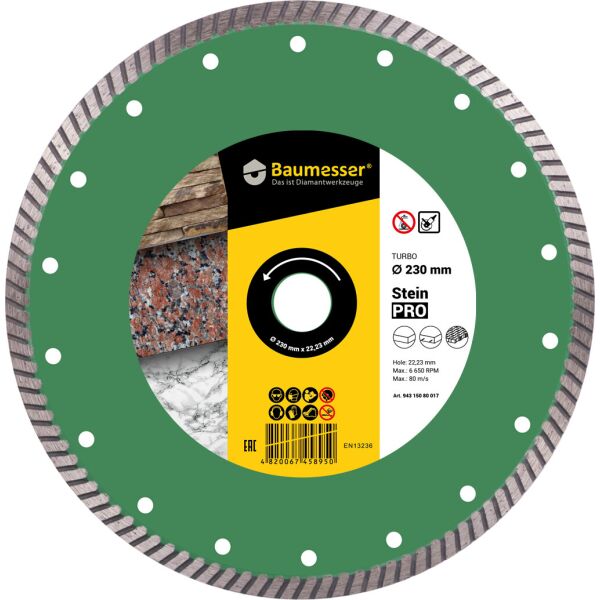 

Отрезной диск Baumesser Stein PRO Turbo 230x2,6x9x22,23 (90215082017)