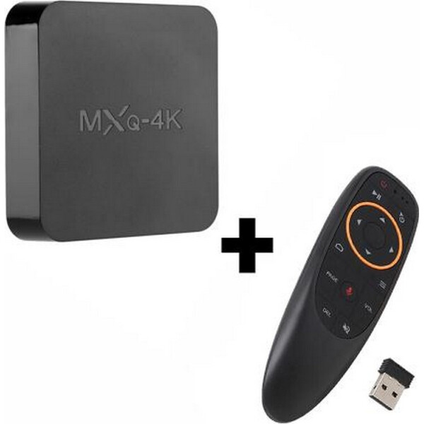 

Приставка Smart TV box MXQ 4K 1 Gb/8 Gb Android neo plus Black + пульт аэро-мышь G10
