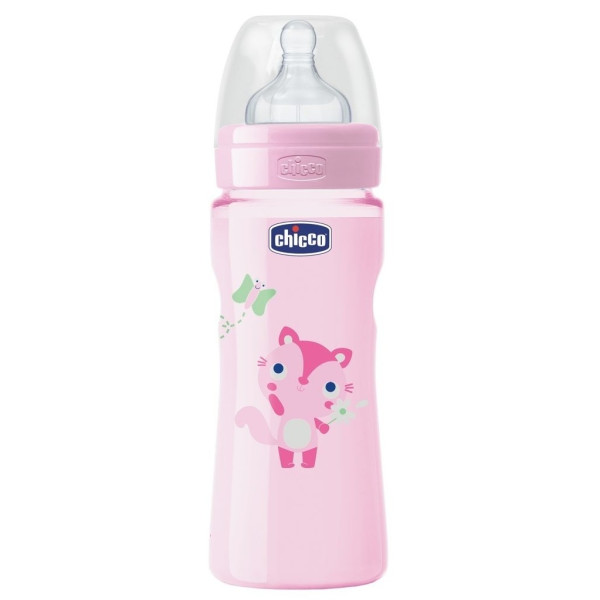 

Бутылочка для кормления Chicco Well-Being 330мл. 4+ мес (20635.11)