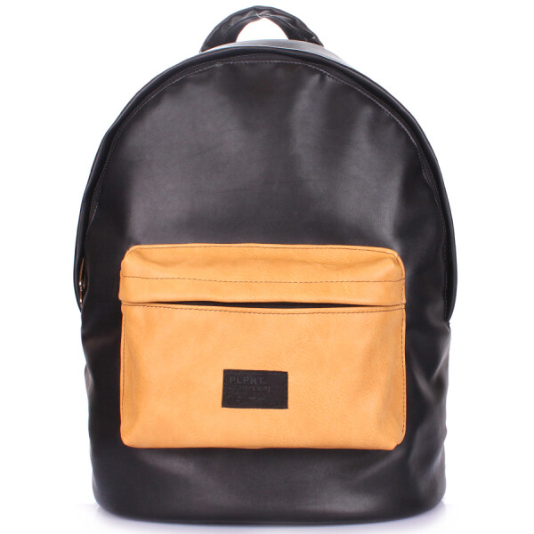 

Рюкзак PoolParty из искусственной кожи (backpack-pu-black-orange)
