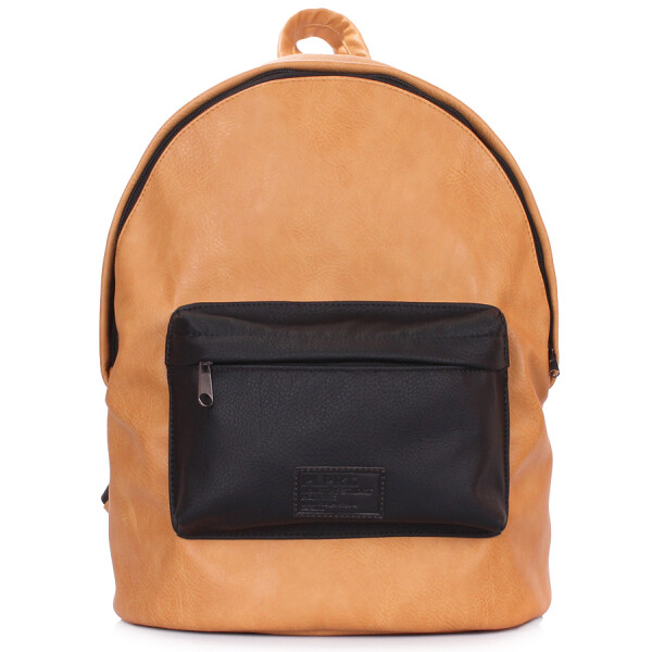 

Рюкзак PoolParty из искусственной кожи (backpack-pu-orange-black)