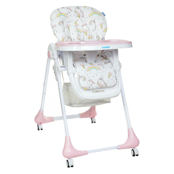 

Стульчик для кормления Bambi M 3233 (unicorn pink)
