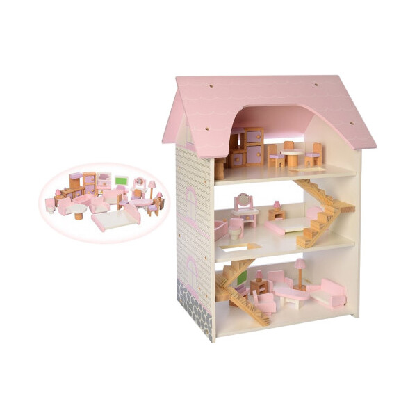 

Деревянный домик для кукол Bambi MD 2256
