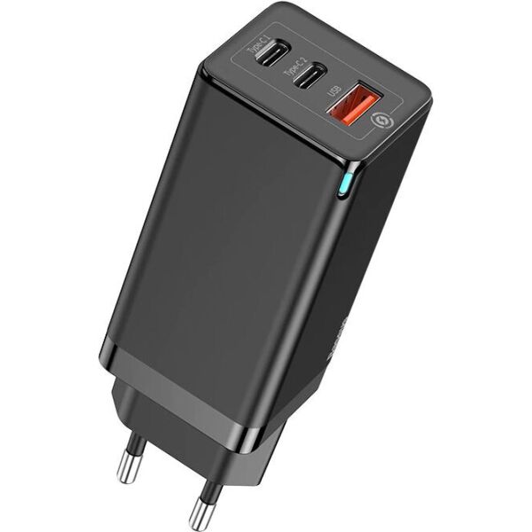 

Зарядное устройство Baseus 65W GaN2 2C+U Black (CCGAN2P-B01)