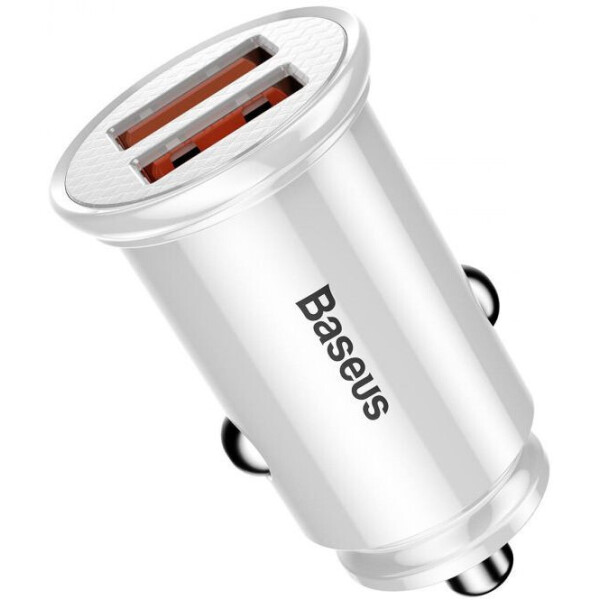 

Зарядное устройство Baseus Circular Plastic A+A 30W Dual QC3.0 White (CCALL-YD02)