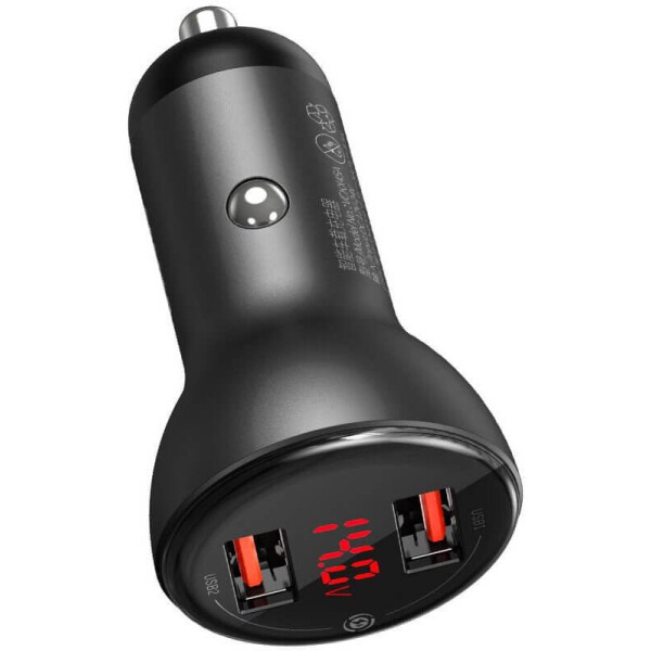 

Зарядное устройство Baseus Digital Display Dual SCP QC U+U 45W Gray (CCBX-B0G)