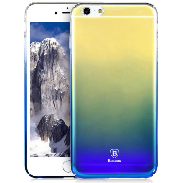 

Полупрозрачный чехол Baseus Glaze синий для iPhone 6/6S