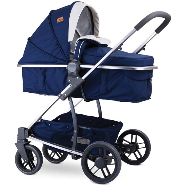 

трансформер Lorelli S-500 SET с автокреслом (dark blue flowers)