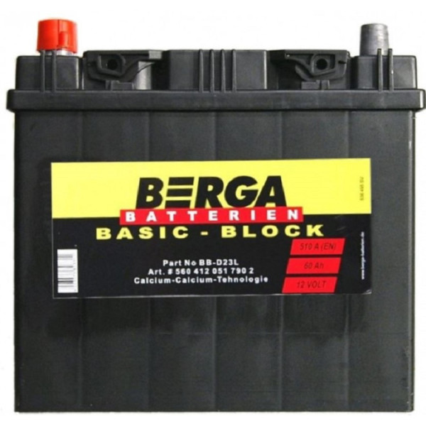 

BERGA Basic-block 60Ah ASIA (510EN) 560413051