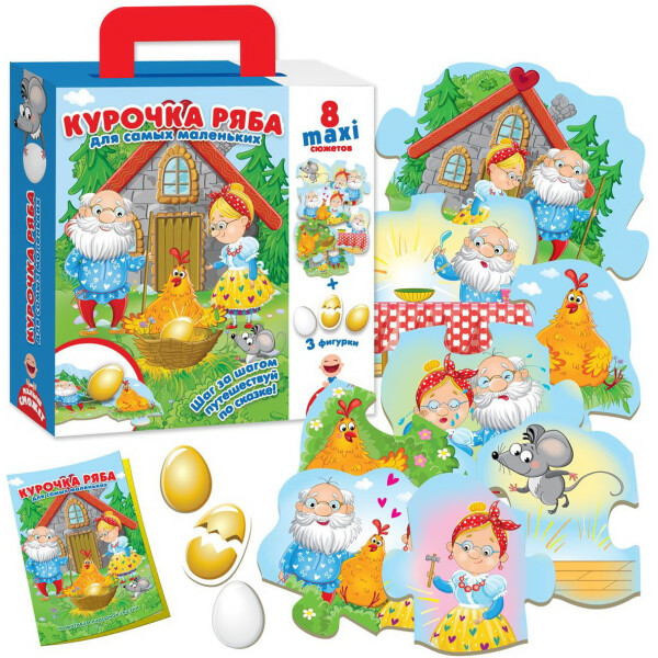 

Макси пазлы Vladi Toys Курочка Ряба для самых маленьких VT2909-10 (укр)