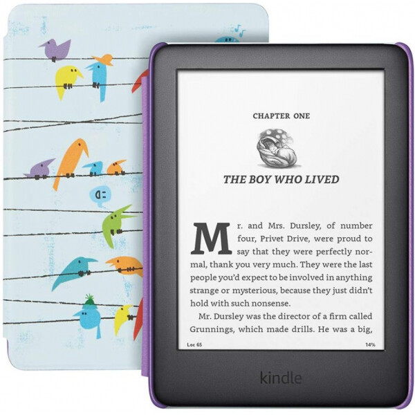 

Электронная книга Amazon Kindle All-new 10th Gen. 2019 8Gb Kids Edition Rainbow Birds Cover