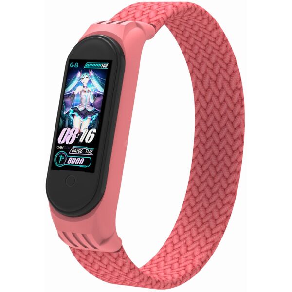 

ArmorStandart Braided Solo Loop для Xiaomi Mi Band 4/5/6 Pink size L