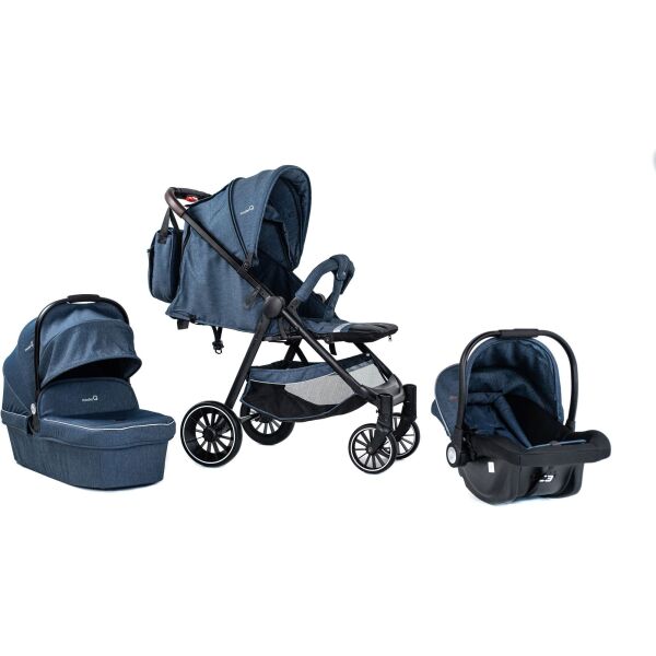 

Детская коляска прогулочная Bubago Model Q 3 в 1 Blue