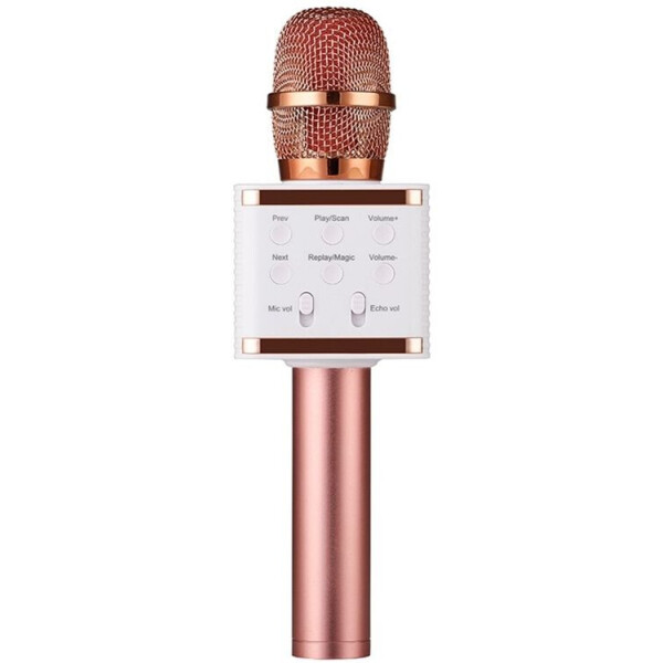 

​Беспроводной караоке микрофон Portable KTV V7 Rose Gold