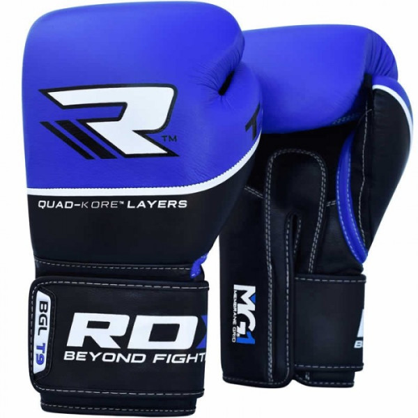 

Перчатки боксерские RDX Quad Kore Blue 14 oz