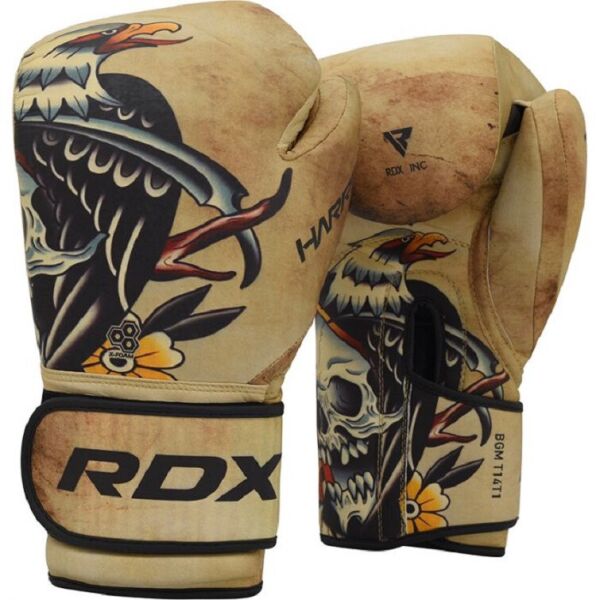 

Боксерские перчатки RDX T14 HARRIER Brown Tattoo 14 ун.(2677_40285)
