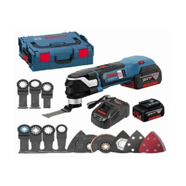 

Многофункциональный инструмент Bosch GOP 18V-28 + з/у AL 1880 CV + 2 x акб GBA 18V 5 Ah + чемодан L-boxx (06018B6004)